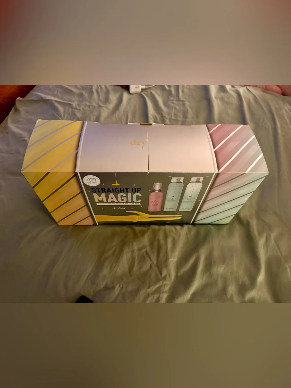 Drybar Yellow Straight Up Magic Styling Set Brand New Open Box